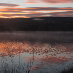 Amazing sunset over loch awe